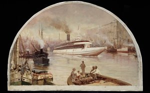 Rzeka Chicago przy Lake Street Bridge, 1900